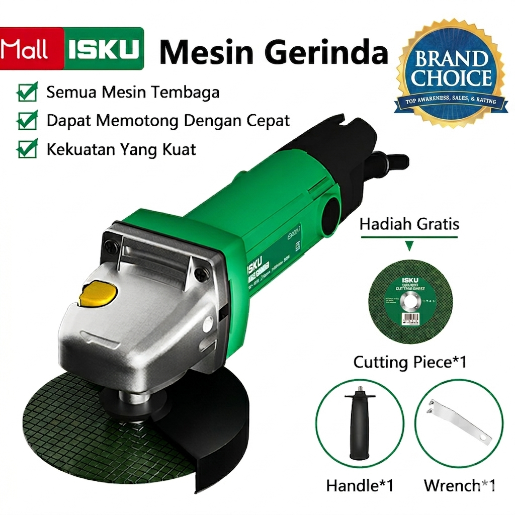 Jual ISKU Mesin Gerinda Tangan 500W Dan 800w Angle Grinder ...