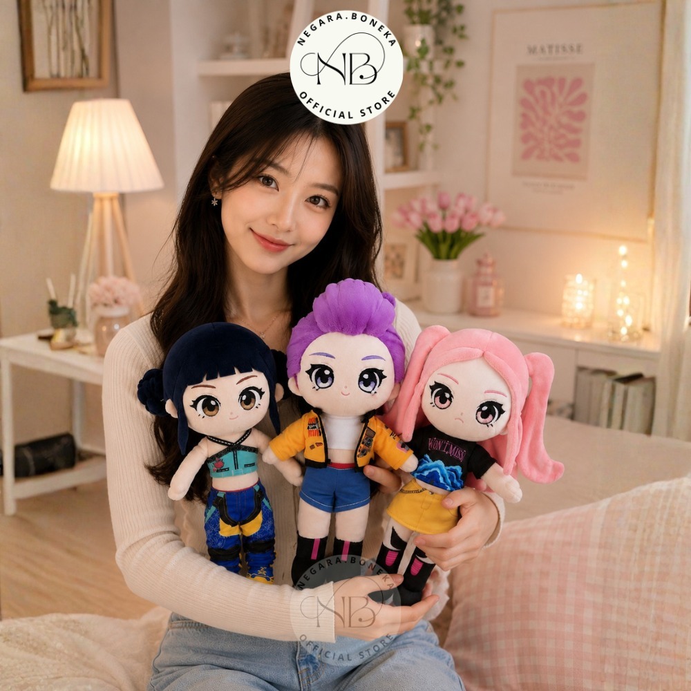 Jual Boneka Kpop Demon Hunter Rumi Mira Zoey 40cm Mainan Kado Hadiah ...