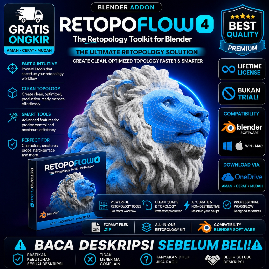3D Blender - RetopoFlow v4.1.6 - Addon - 130426