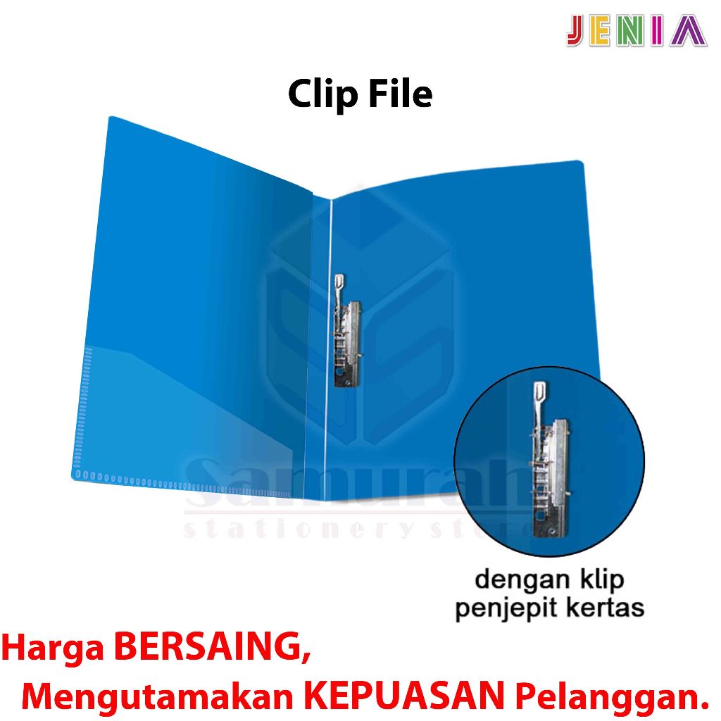 Jual Spring File Jenia Ukuran Folio / Map Album Plastik Snell / Clip ...