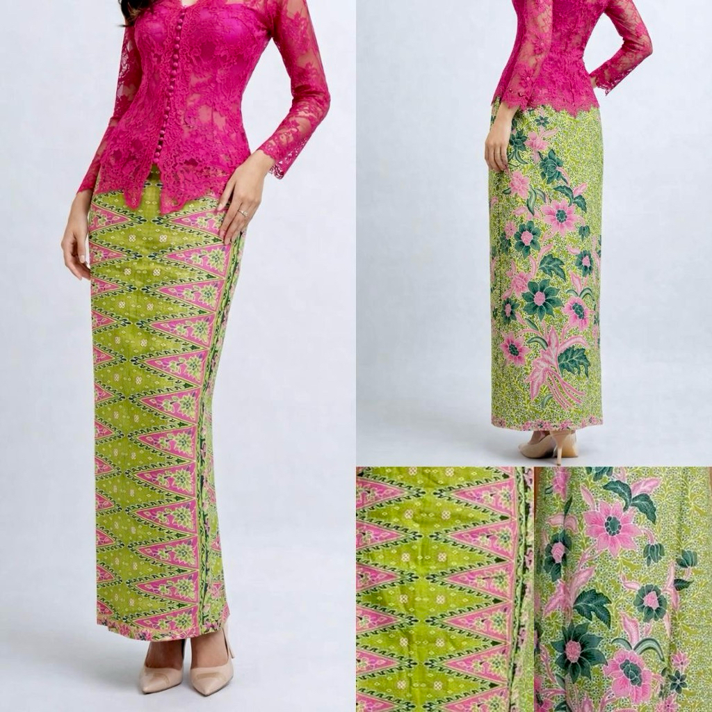 Jual Rok Batik Tumpal Sogan Khas Betawi / Rok Tumpal Sogan Batik Green ...