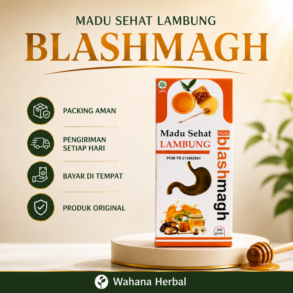 madu Blashmagh sehat lambung 280gr atasi maag nyeri lambung