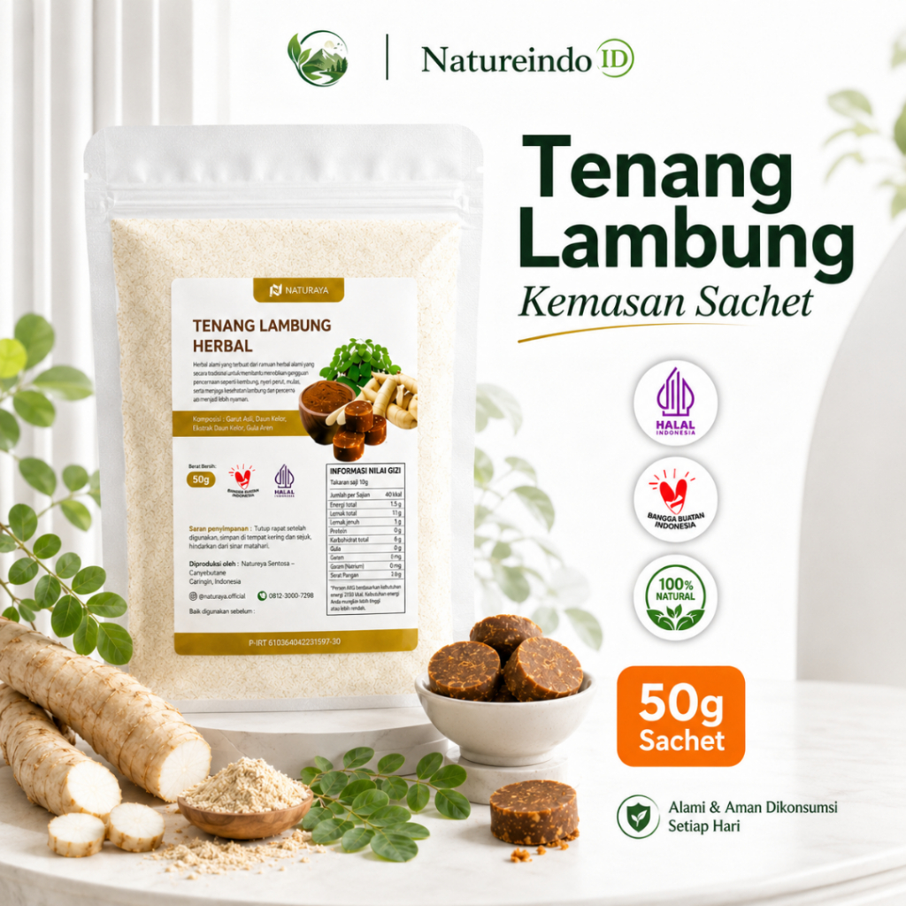 Naturaya Tenang Lambung Ampuh Atasi Asam Lambung Tanpa Efek Samping - Original 50gr