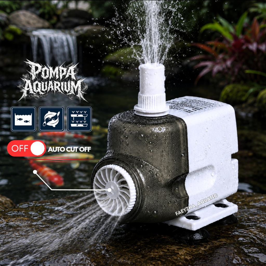 Pompa Celup Aquarium Hidroponik Low Watt KIYOSAKI ECO-104 Mesin Filter Kolam Hemat Listrik