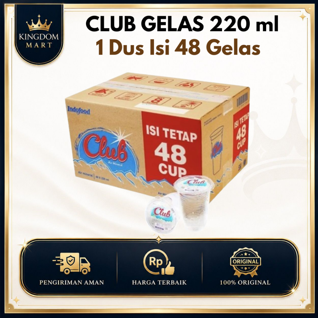 Jual Club Gelas 1 Dus Terlengkap & Harga Terbaru Agustus 2026 | Shopee ...