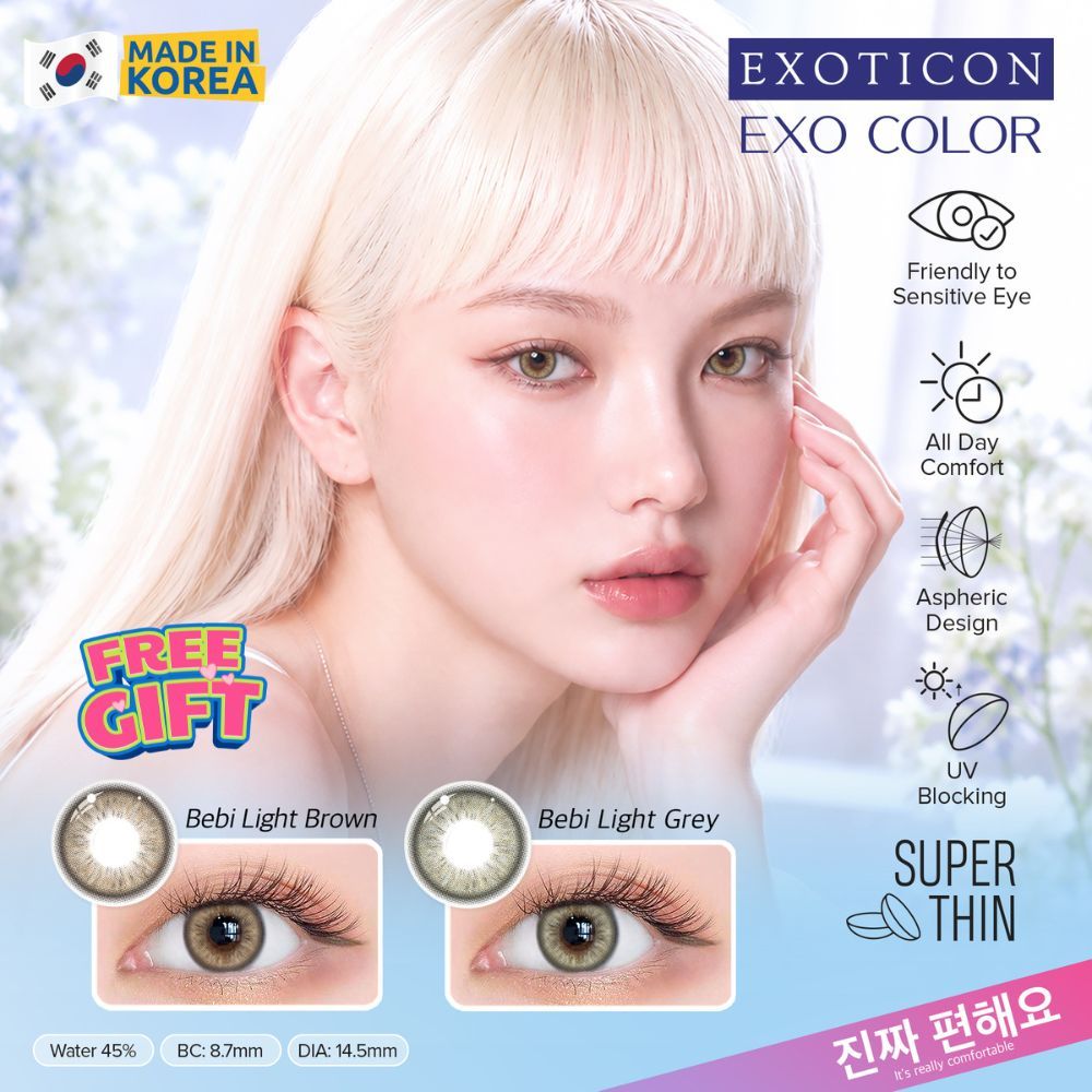 Jual Exoticon Softlens - Exoticon Color - Exo Color Bebi Light Brown ...