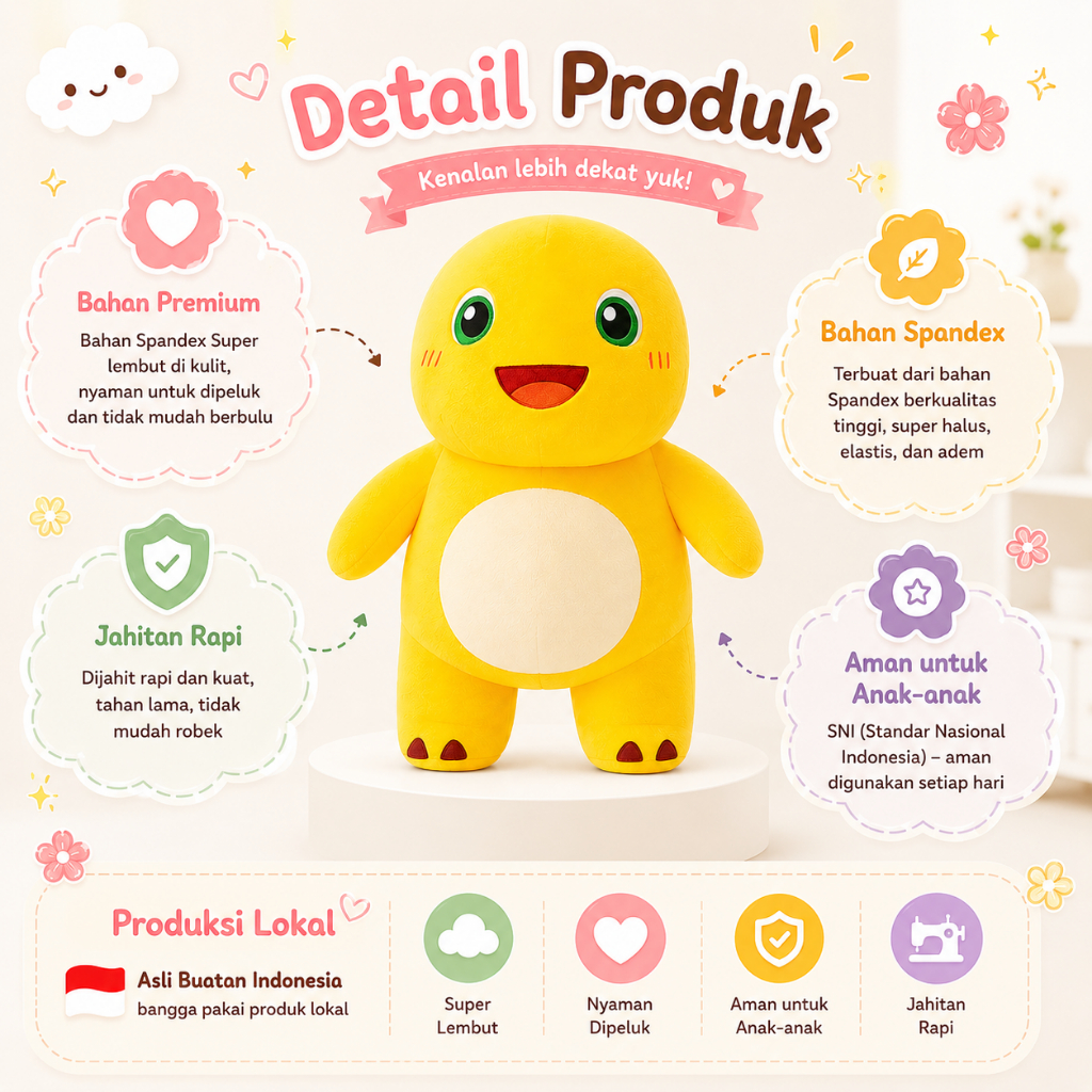 Jual BONEKA NAILONG | Nailong Gosong | Nailong Bunga dan Guling Premium ...
