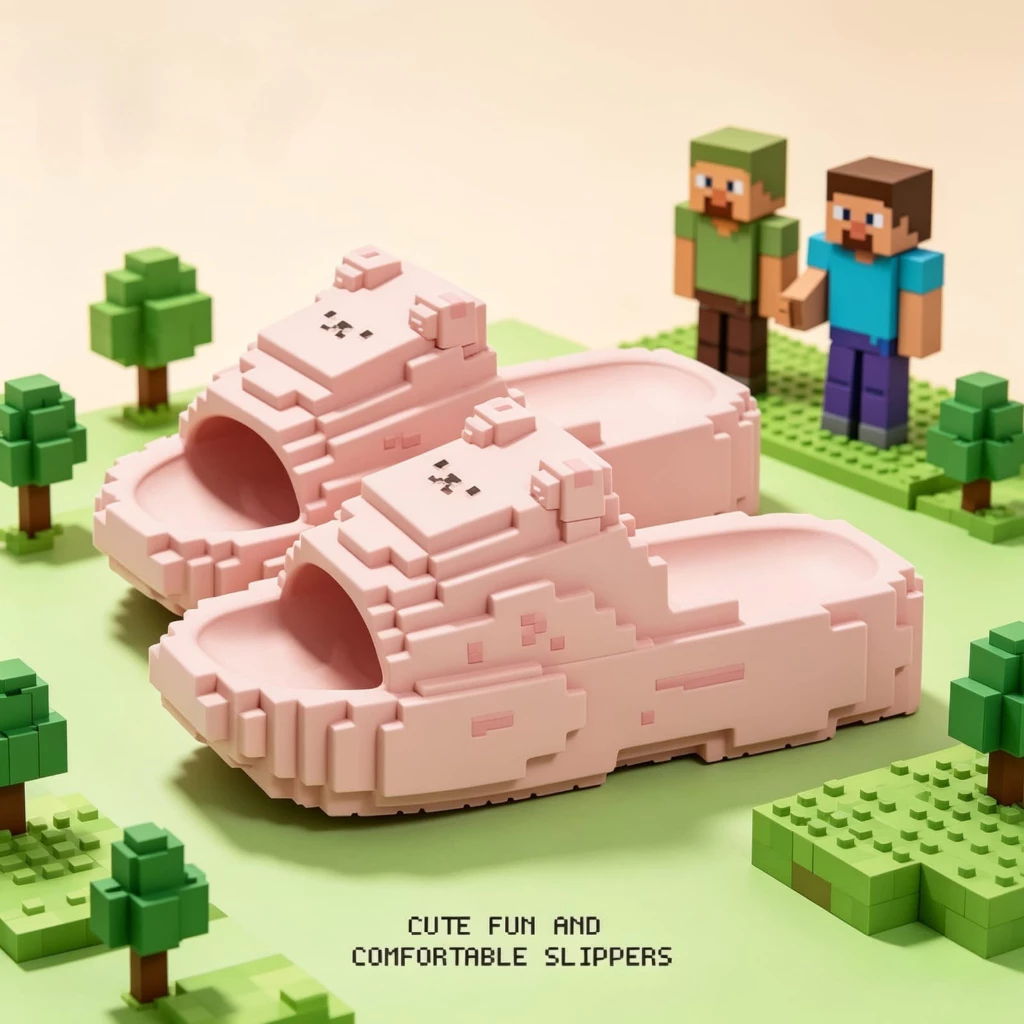Foto 5 Sandal Anak Minecraft Lucu, Sandal Stylish Nyaman untuk Anak Laki-Laki Perempuan | 012