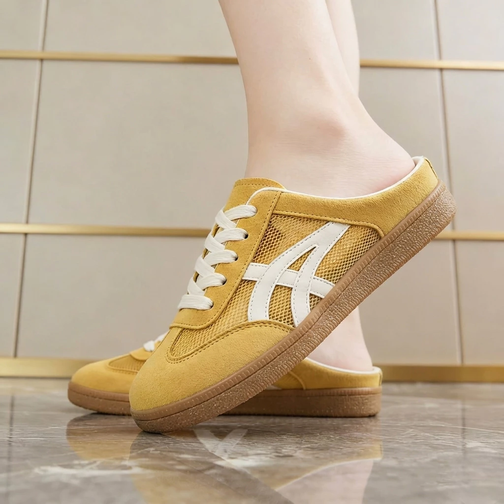 Sneakers Slip On Wanita Model Korean Wave - Simple, Anti Gerah dan Nyaman Dipakai Harian