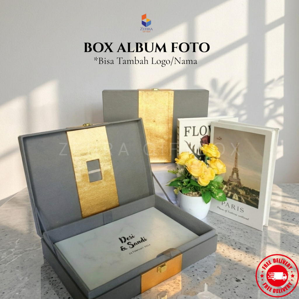 Jual Box Album Foto Kulit Sintetis Ukuran 33 X 22 X 6 | Tempat Album ...