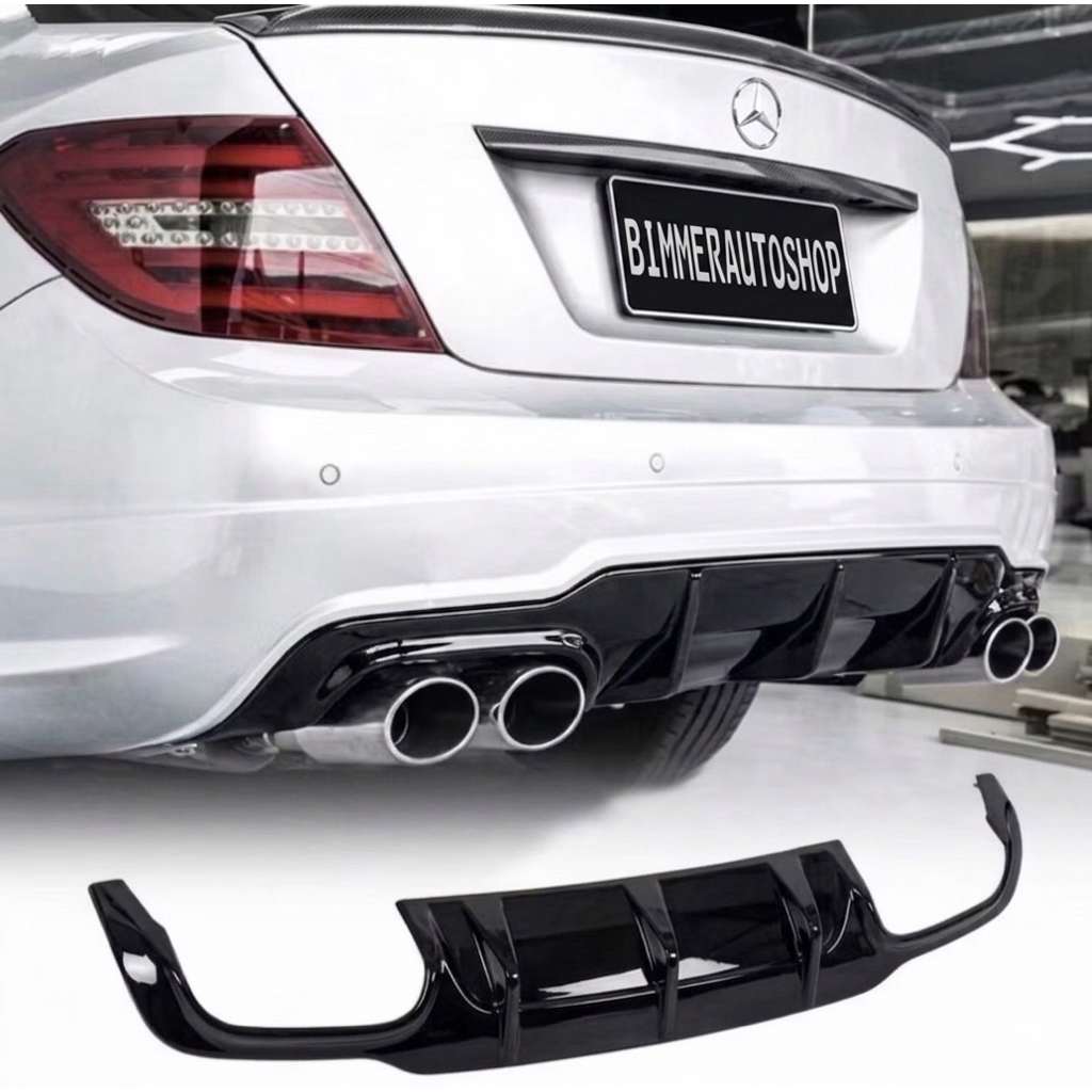 Jual Rear Diffuser Benz W204 C63 AMG C250 Facelift (2011-2014) | Shopee ...