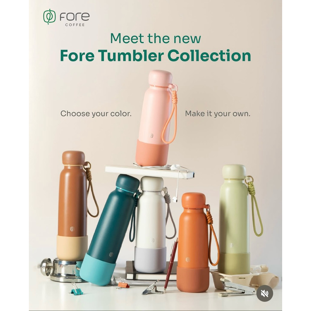 Jual FORE - NEW TUMBLER FORE COFFEE ORIGINAL 100% - 532ML | Shopee ...