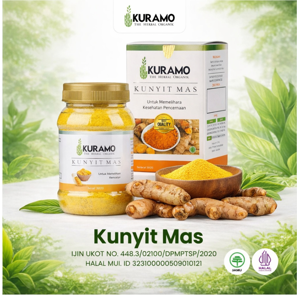 Kuramo Kunyit Mas Untuk Bantu Atasi Masalah Asam Lambung, Gerd, & Maag