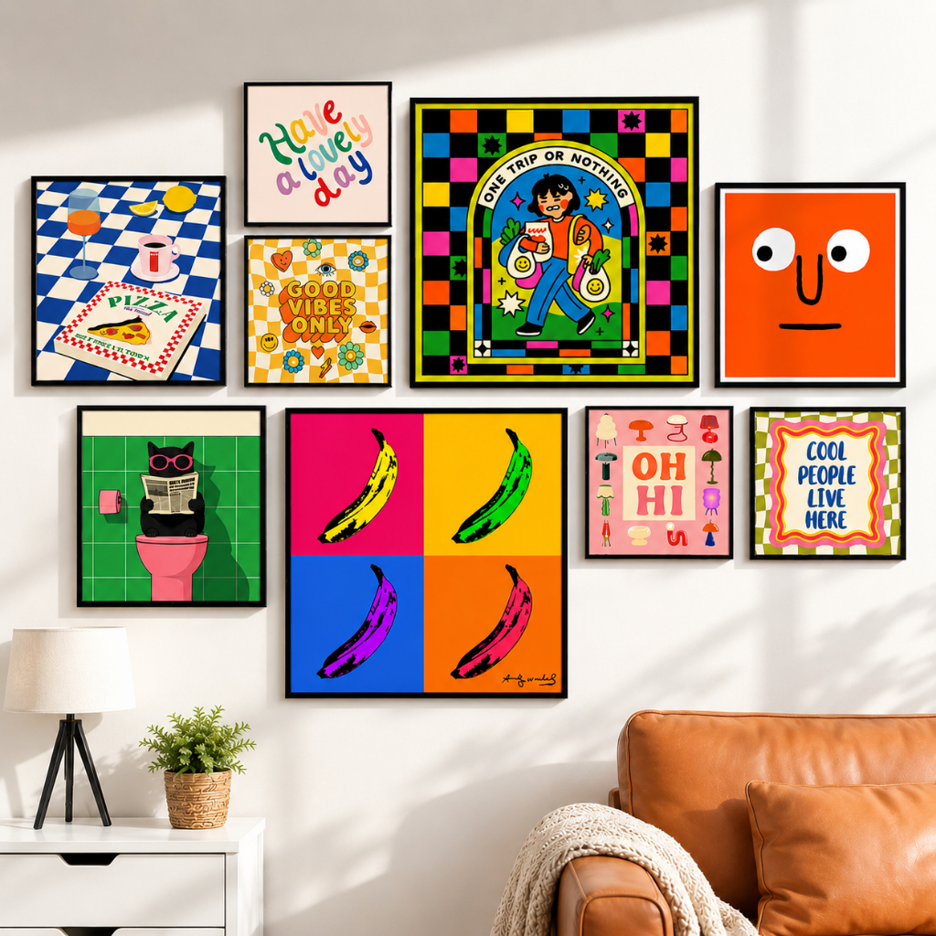 Hiasan Dinding Aesthetic Poster Quotes Colorful Dekorasi Kamar Pajangan Rumah Wall Decor Nordic Ruang Tamu CJ
