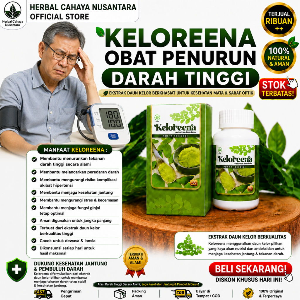 Keloreena Obat Penurun Darah Tinggi Hipertensi Kolesterol Gula Darah Tinggi PALING TERASA HASILNYA Namun Tetap Variatif