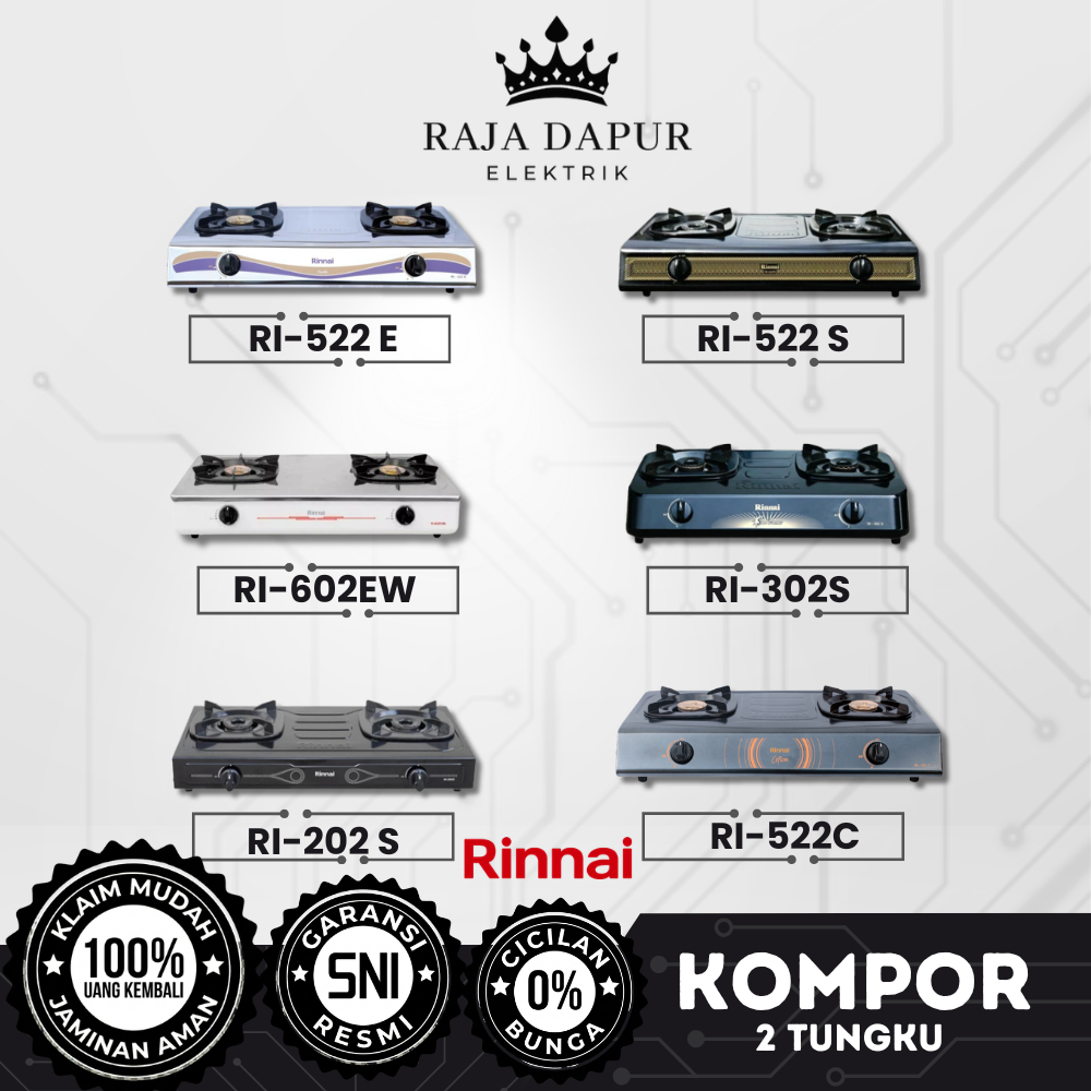 Jual Rinnai kompor 522e Terlengkap & Harga Terbaru Agustus 2026 ...
