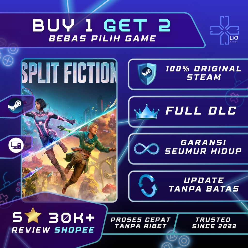 Jual Split Fiction Game PC Original Komputer Steam | Shopee Indonesia