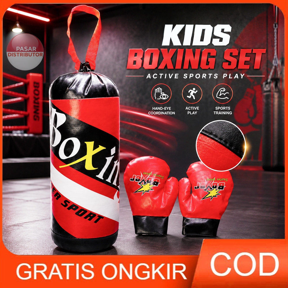 Jual Pasar Distributor BOXING SET MINI Mainan Samsak Tinju Mainan ...