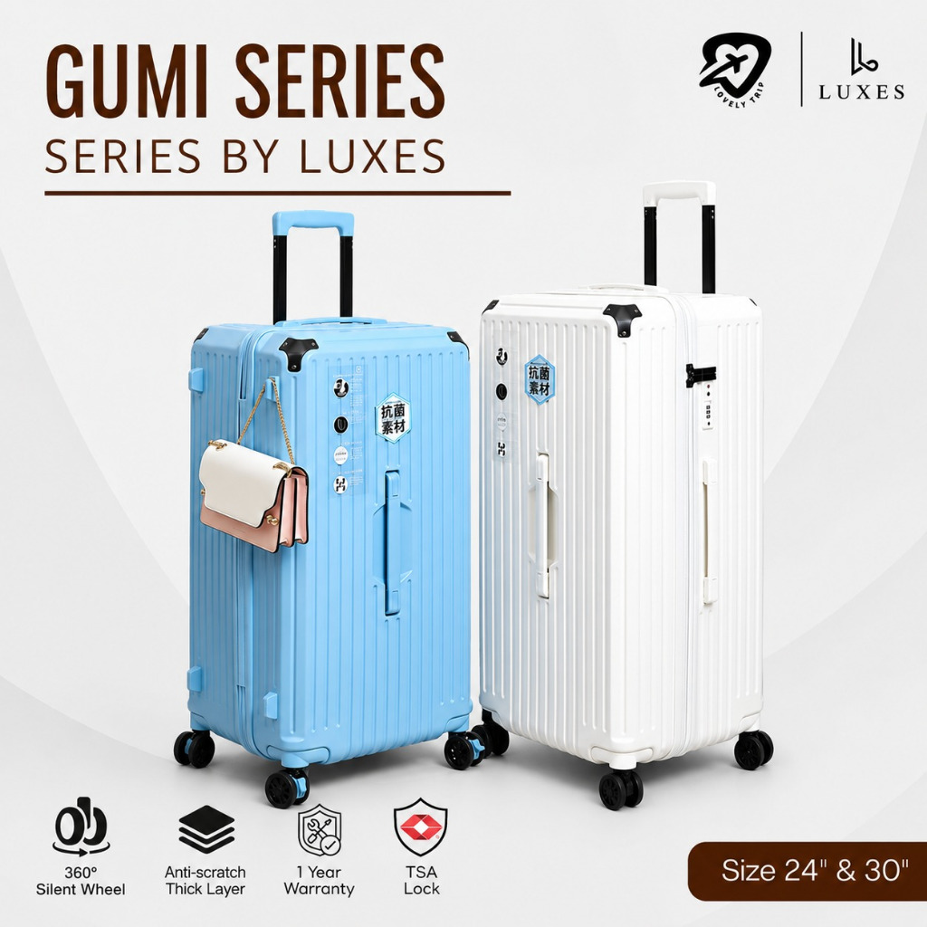 Jual Koper Bagasi 24 32 Inch Luxes Gumi Series Extra Big Luggage ...
