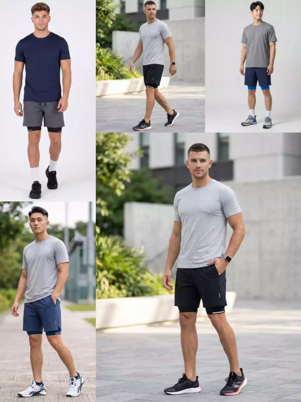 Celana Pendek Sport Pria SKR Mens Shorts Running Athletic Gym Lined Shorts - 2482
