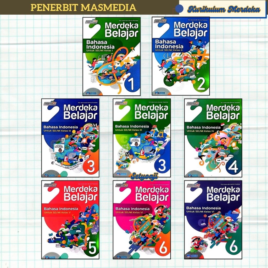 Jual Merdeka Belajar Bahasa Indonesia SD/MI Kelas 1 2 3 4 5 6 Kurikulum ...