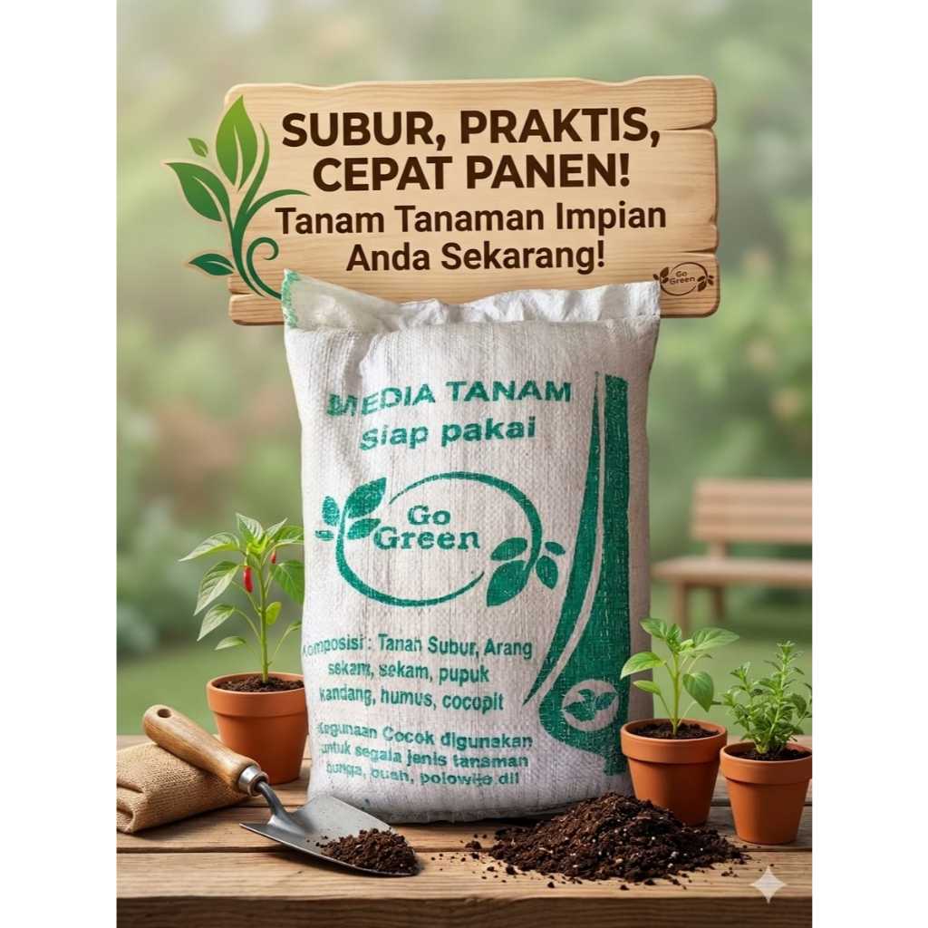 Go Green Media Tanam Organik Siap Pakai