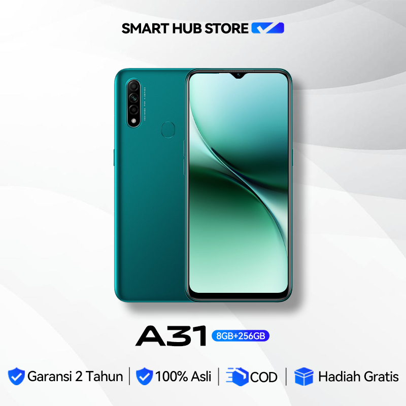 HP Android Murah A31 RAM 8/256GB 4G LTE Baterai 4230mAh Triple Kamera Siap Pakai Garansi 12 Bulan