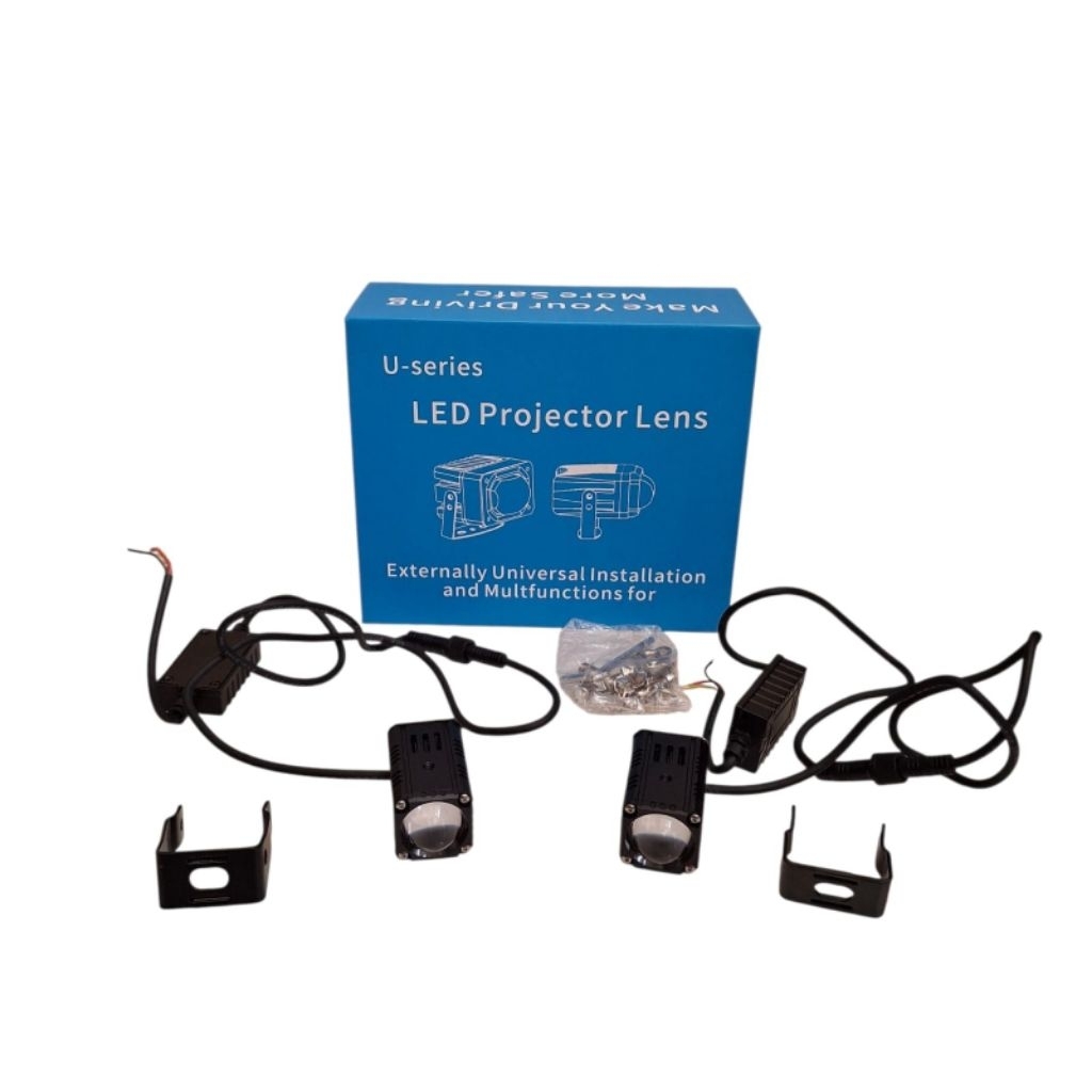 Jual Lampu mini projie 1 mata escort projie 1 mata lens led projector ...