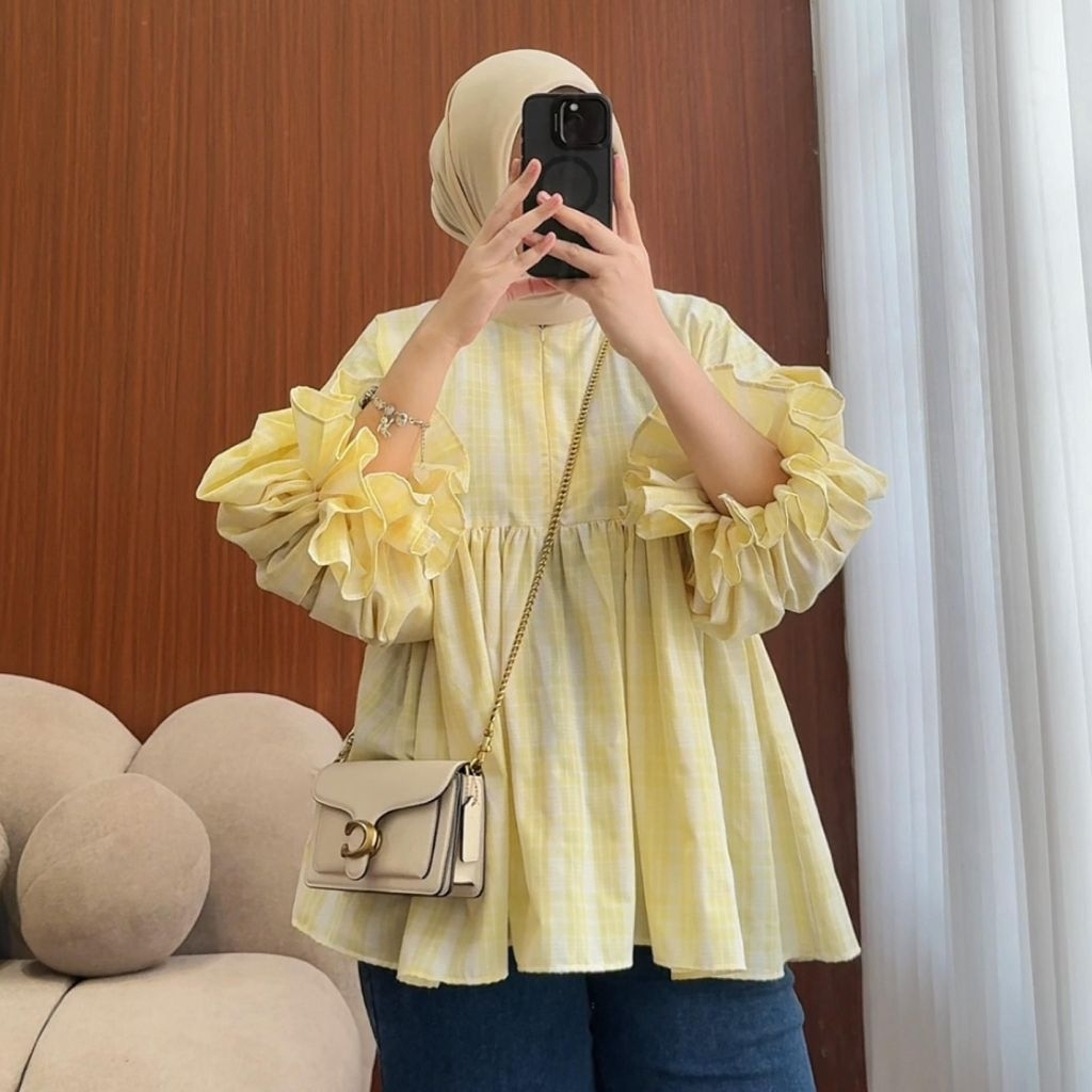 LKA.ID - Zoui Blouse Katun Baju Atasan Wanita Kekinian…