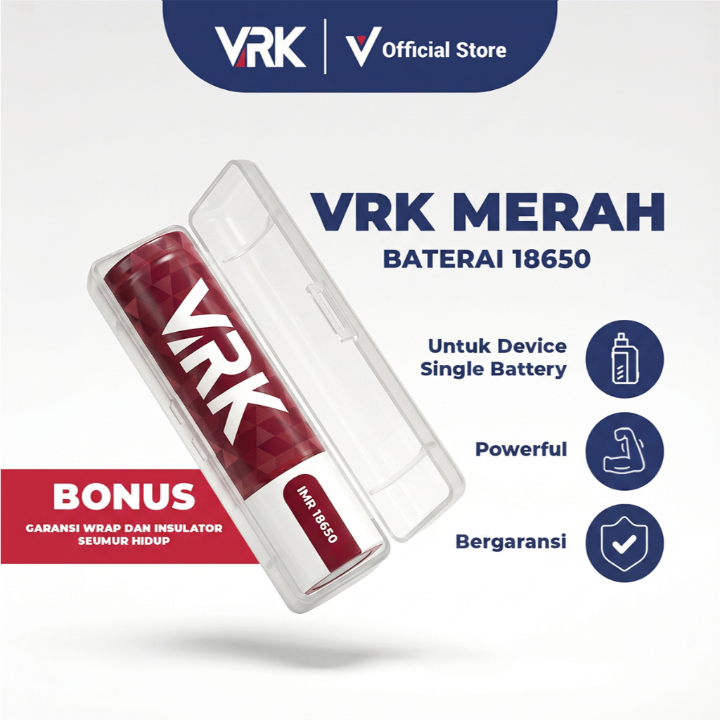 Jual Baterai Vrk 18650 Terlengkap & Harga Terbaru Juli 2026 | Shopee ...