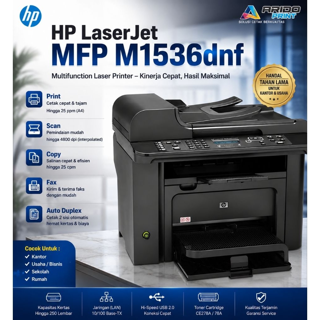 Jual Printer Fotocopy Hp Laserjet Pro M 1536 Dnf Mfp | Shopee Indonesia