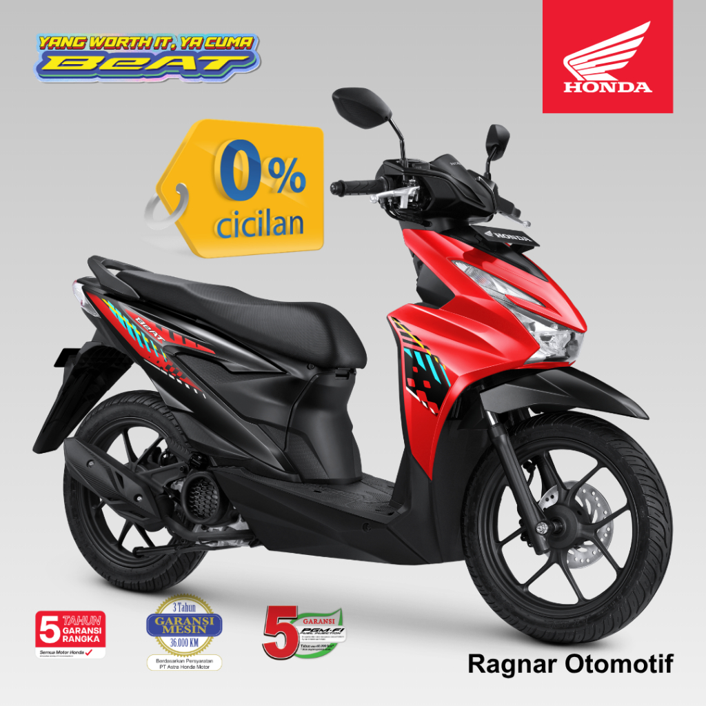 Sepeda Motor Honda BeAT Baru New Asli Original Bergaransi Resmi 100%