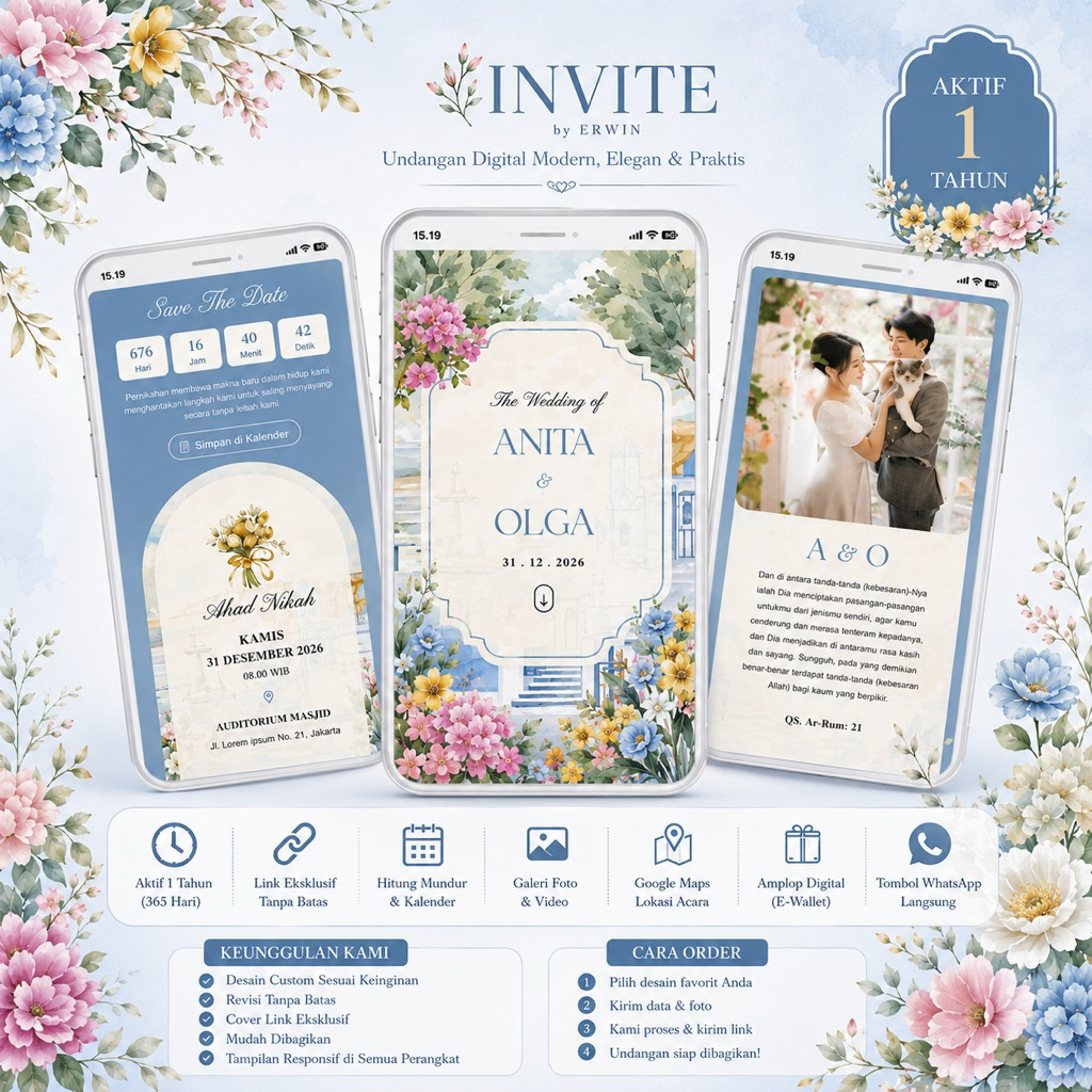Undangan Digital Premium | Website Undangan Pernikahan Elegan dan Eksklusif