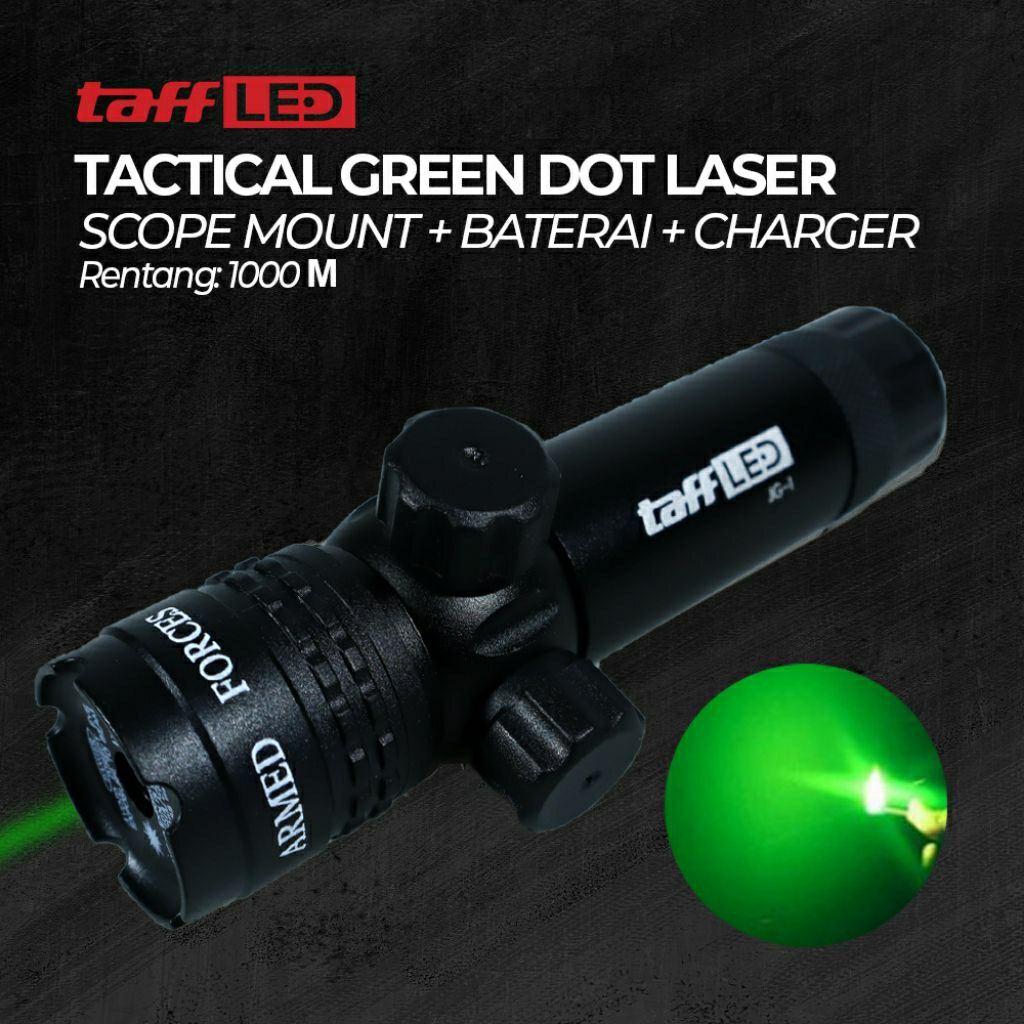 Jual Laser Scope Senapan Nyala Merah Gun Scope Tactical Green Dot Laser ...