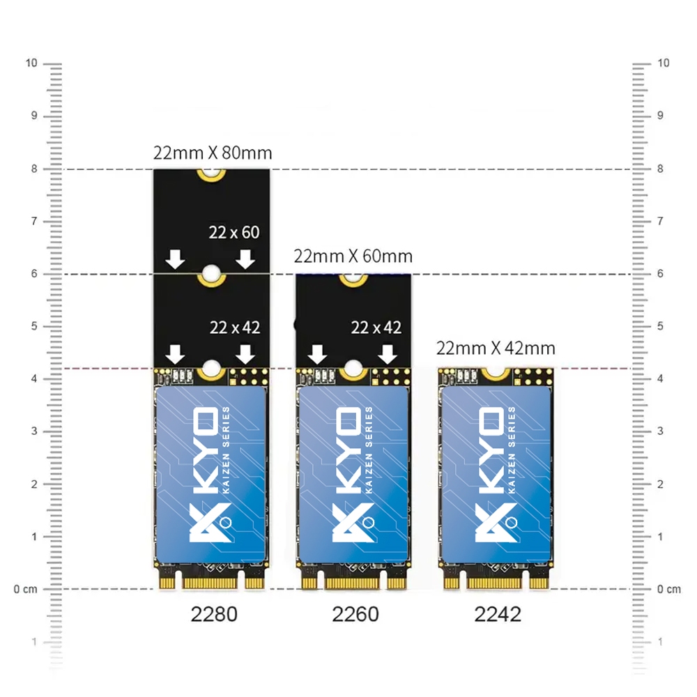 Jual KYO KAIZEN SSD M.2 SATA NGFF 128GB 256GB 512GB 1TB 2242 2260 2280 ...