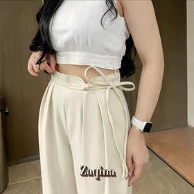 Jenny Pants Cullotes Celana Panjang Wanita Highwaist Long Pants Kulot Cewek Daily Loose Pants