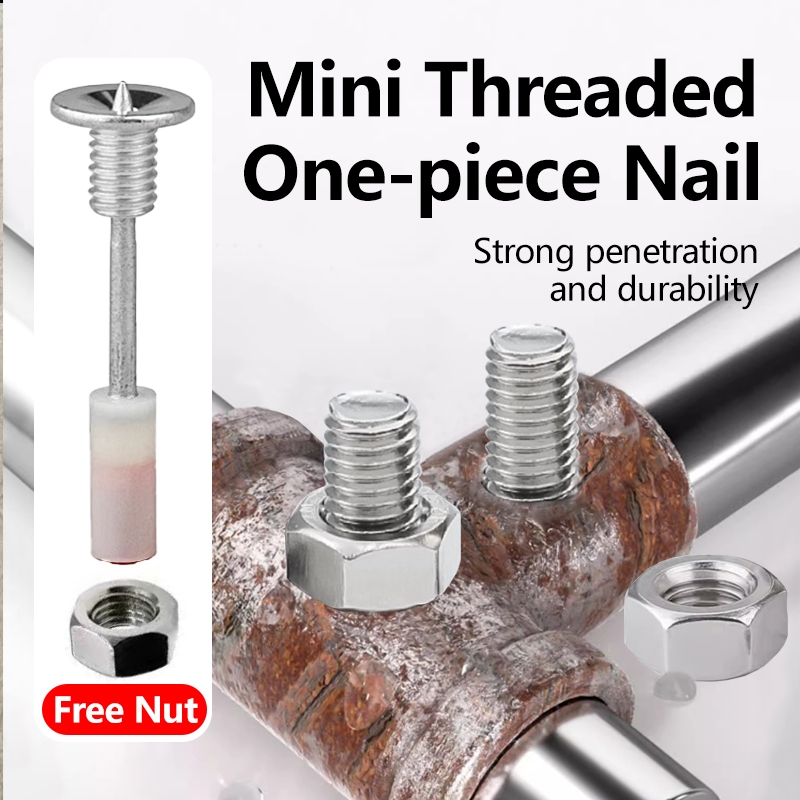 Jual Threaded Nail For Nail Gun M8 Mini Rivet Paku Tembak Ramset 7.3mm ...