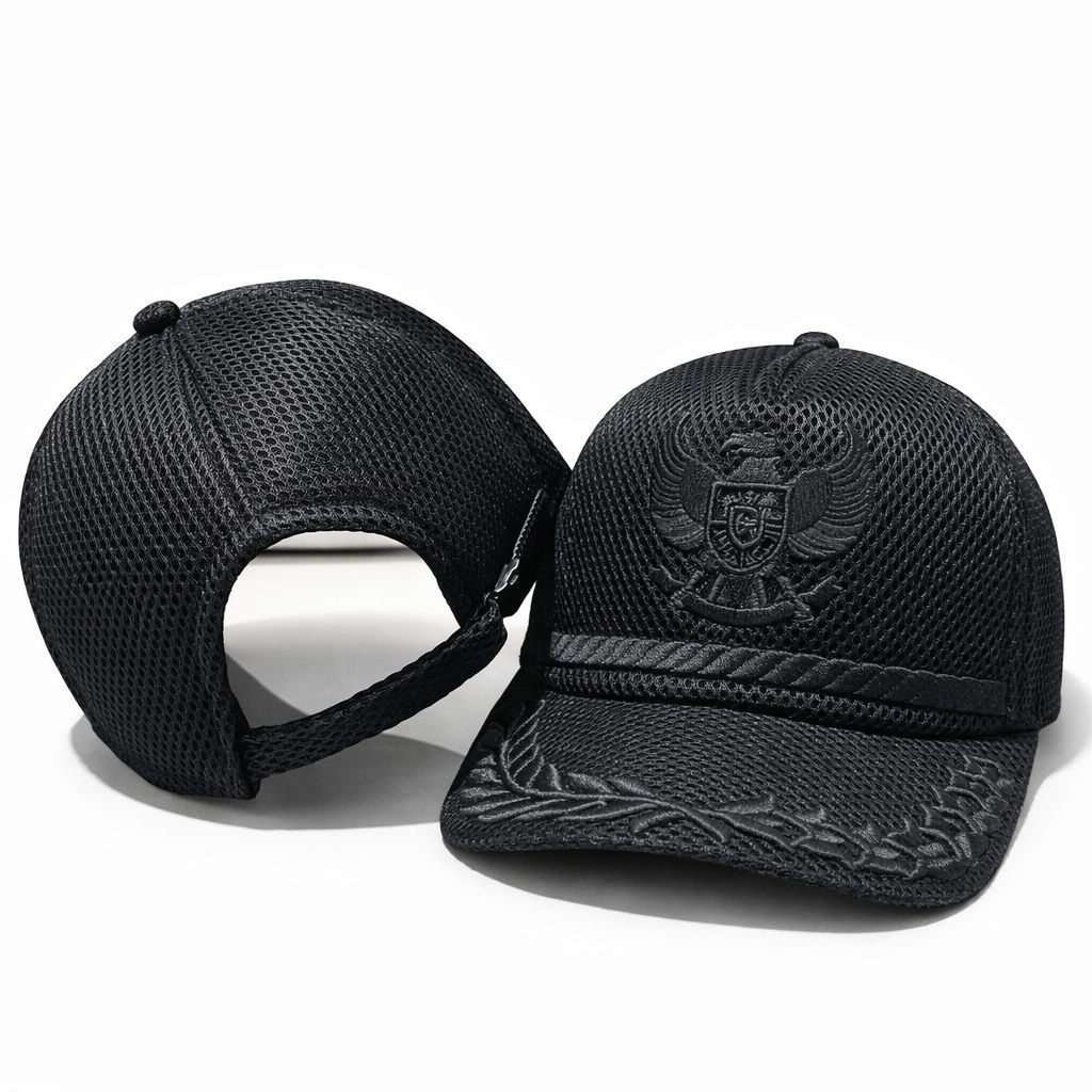 Topi Garuda Full Hitam