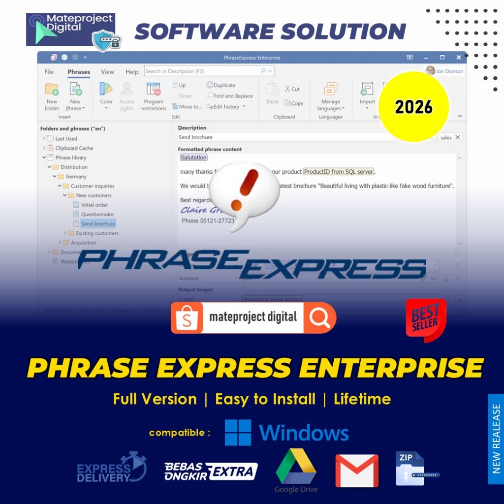 Jual Phrase Express 2026 Full Original Software Text Expander and ...