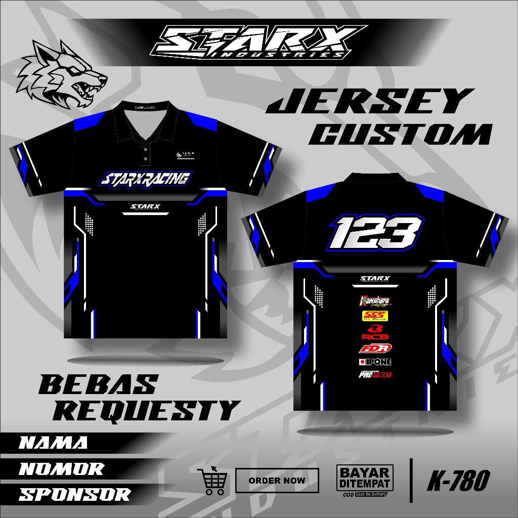 Jual JERSEY RACING Jersey Racing Custom Full Printing Jersey Balap ...
