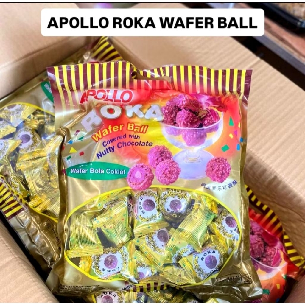 Jual Apollo Roka Wafer Ball isi 50pcs | Shopee Indonesia