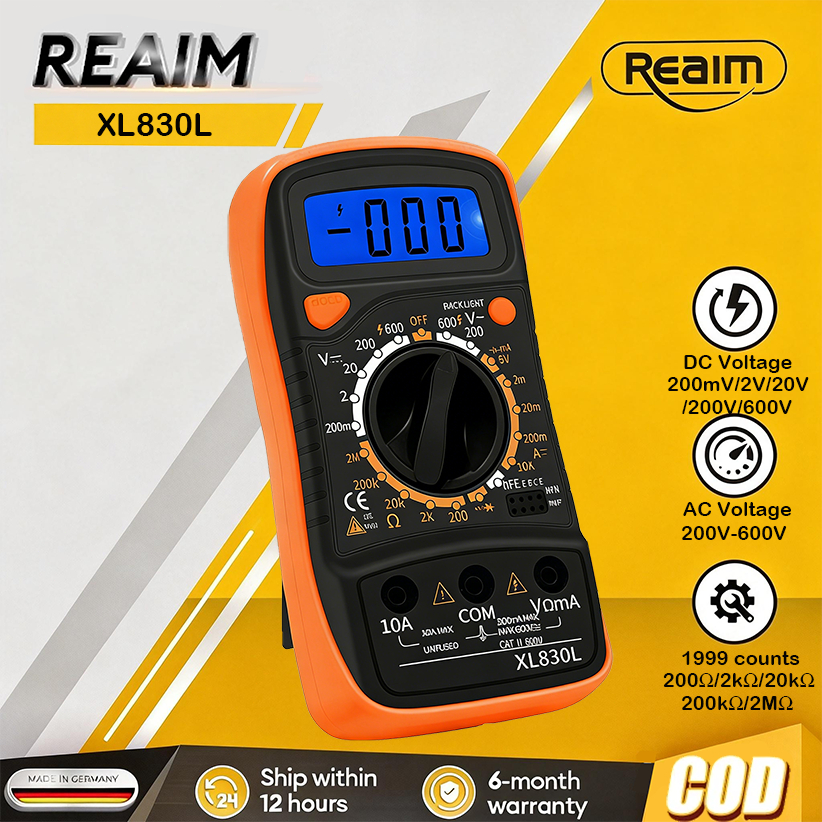 Jual Reaim Volt Meter Digital XL830L/0910C/9205 Pro Multitester Digital ...