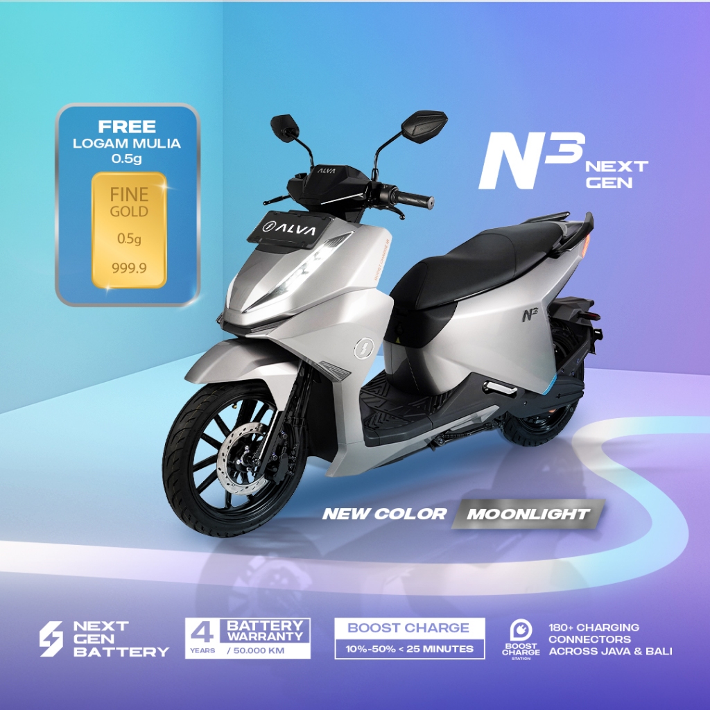 ALVA - ALVA N3 NEXT GEN Sepeda Motor Listrik