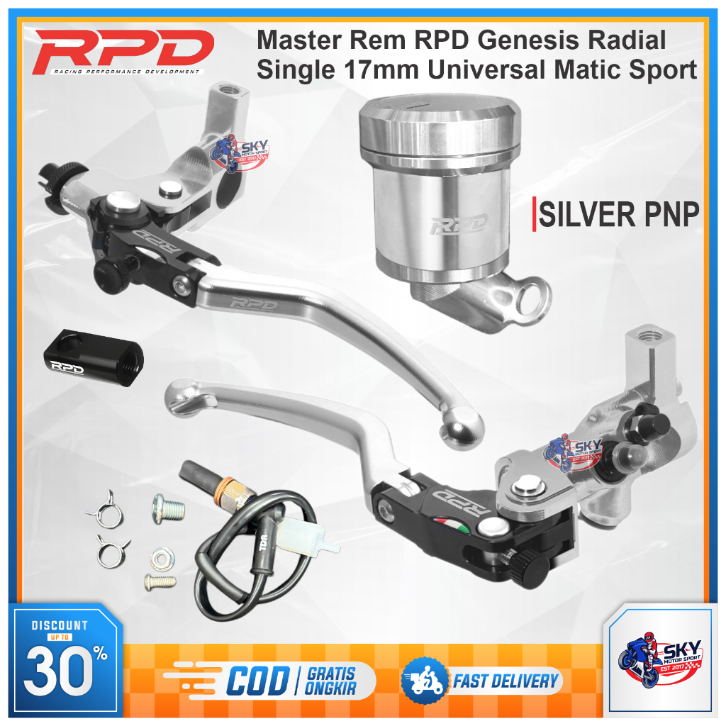 Jual Master Rem RPD Set Handle Kopling 17mm Vario Aerox Beat Mio Scoopy ...