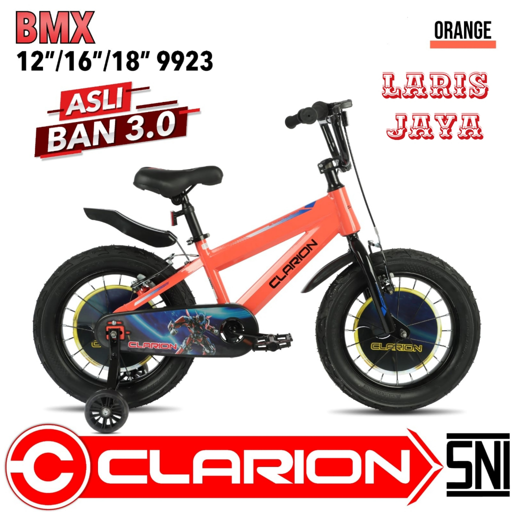 Jual SEPEDA ANAK BMX 12 16 18 INCH CLARION 9923 BAN JUMBO 3.0 TERBARU ...