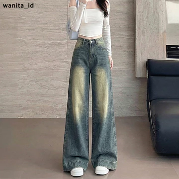 Baggy Pants Dewasa Kulot Jeans Wanita Celana Jeans Panjang Wanita