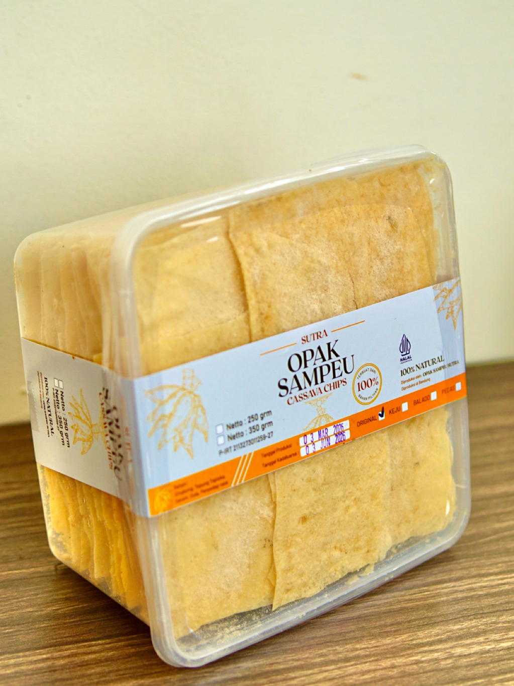 Jual BOX JUMBO - Opak Sampeu Sutra : Original – 350 Gr – Keripik ...