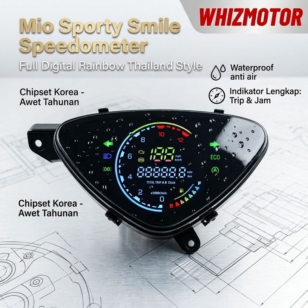 Jual speedometer spedometer Mio sporty smile digital rainbow Thailand ...