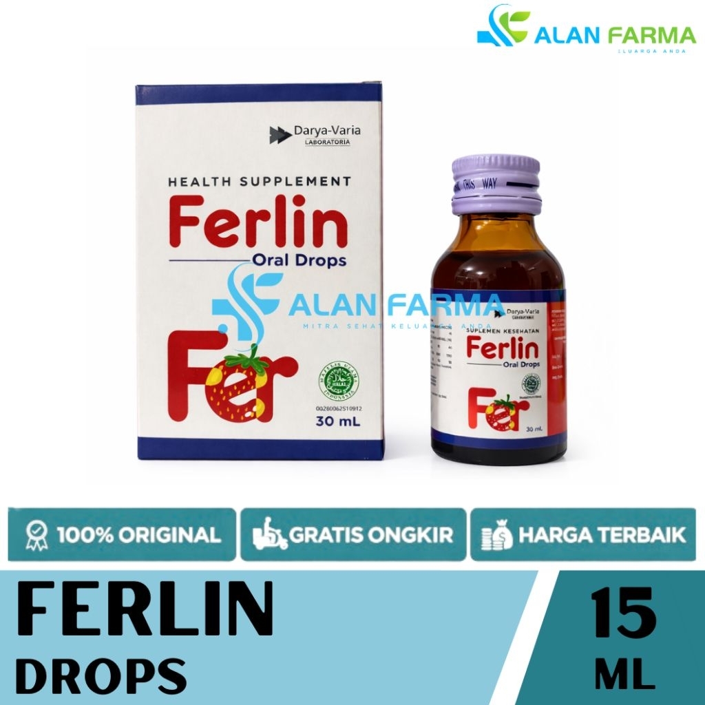 Jual Ferlin Drop 30 mL | Ferlin Drops | Suplemen Zat Besi Bayi | Shopee ...