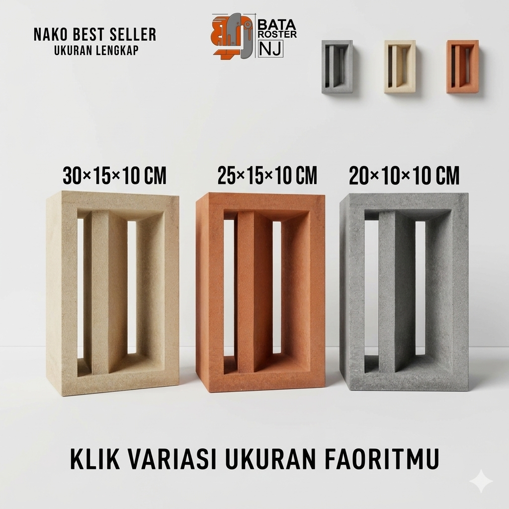 Jual BATA ROSTER NJ - Roster Beton Minimalis - Nako Panjang | Model ...